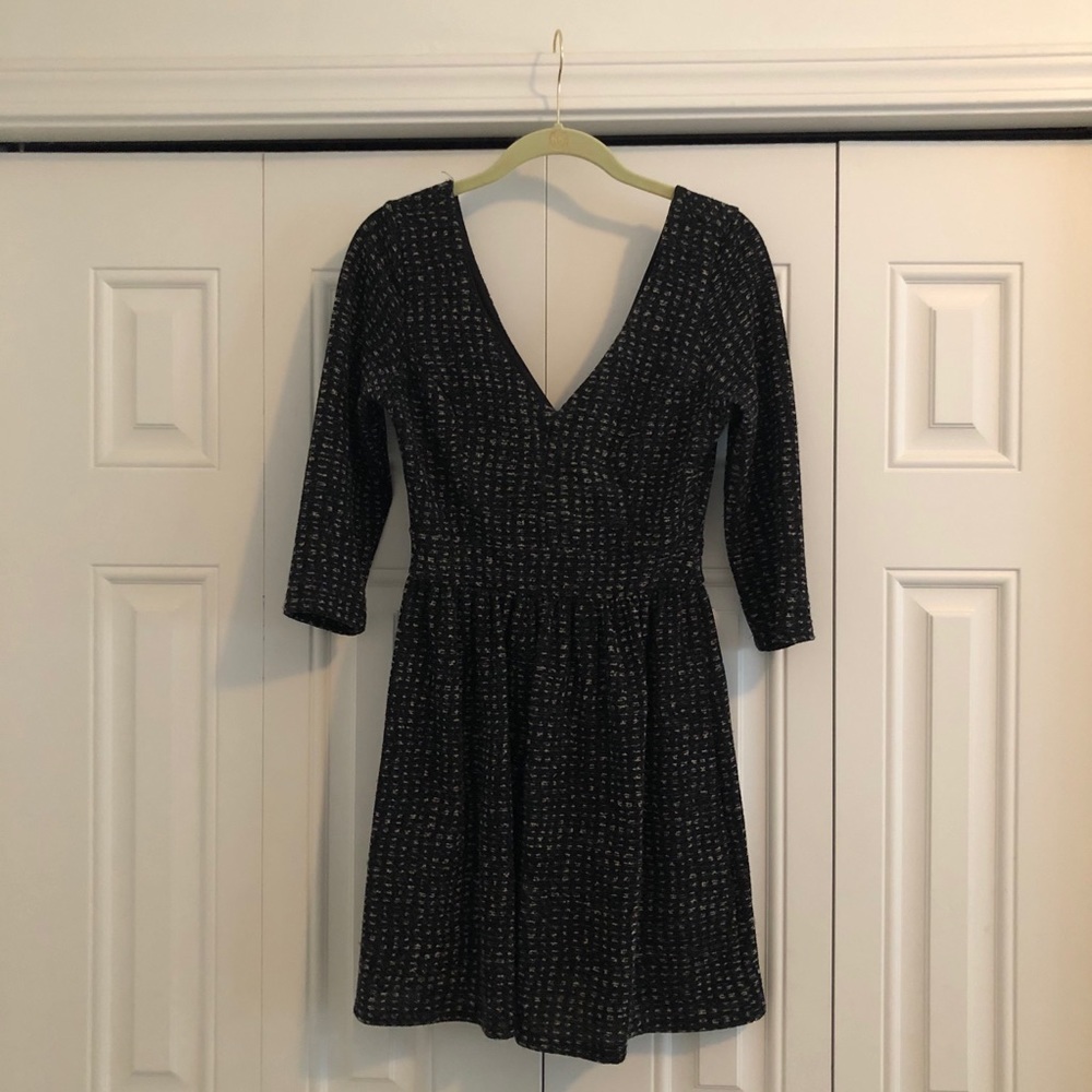 Black 3/4 Sleeve Dress